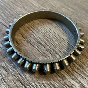 Vanessa Mooney Silver Studded Bangle Bracelet